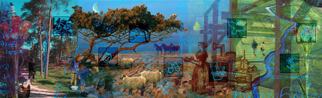 Drents Landschap Orvelte interactieve wand