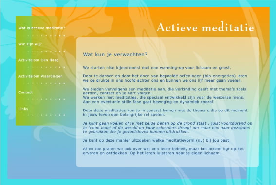 Actieve meditatie tekstpagina